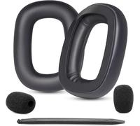 A30 Coussinets d'oreille de rechange compatibles avec Logitech G Astro A30 Lightspeed sans fil pour casque de jeu sans fil en cuir protéiné et mousse à mémoire de forme