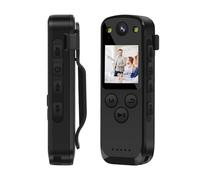 A31 Mini caméra numérique écran FHD 1080P caméra montée sur Le Corps Petite caméra Portable étroitement Webcam Voiture DVR Sport DV(with 256GB TF Card)