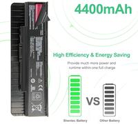 A32N1405 Battery for ASUS N751 N751J N751JK N551 N551J N551JB N551JK N551JM N551JQ ROG G551 G551J G551JK G551JM G771 G771 G7711 J G7711 JK G771JM GL551 A32NI405 10.8V 4400mAh