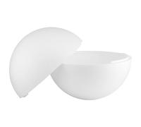 MCE-Commerce Lot de 2 Boules en polystyrène de 300 mm expansé, Blanc, 30 cm