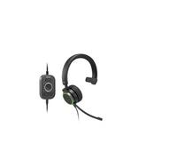 Snom A330M Casque Filaire avec Écouteurs Supra-Auriculaires - Audio Pleine Bande, Microphone Anti-Bruit, Commande 5 Boutons, Compatibilité USB Et Jack 3,5 Mm pour Communications Professionnelles