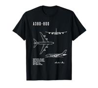 A380-800 : L'esprit de l'exploration modèle d'avion Tee T-Shirt