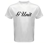 a3ae3ed3aw G-Unit-50-Cent-Logo-White-T-Shirt