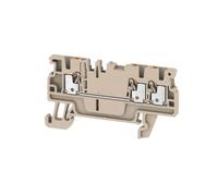 A3C 1,5 = 1552740000, terminal droit, poussoir, 1,5 mm², 17,5 A, marron foncé, emballage d'origine, jamais utilisé, en stock, expédition maintenant.