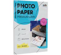 A3X50 Feuilles Papiers Photo Super Premium Satiné,Fort Grammage 280G,Jet D' Encre,Séchage Rapide,Microporeux,Résistant À L'Eau -22-50