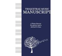 A4 2 Stave Manuscript with no Gutter: Triquetrae Music Student