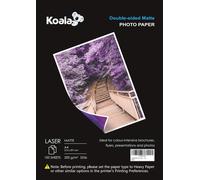 A4 200Gsm 100 Sheets Double Sided Matte Photo Paper For Laser Printer - Suitable For Printing Photos, Brochures, Certificates, Booklets, Flyers, Leaflets, Calendars, Cards