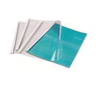 - A4 (210 x 297 mm) - 120 feuilles - 150 micromètres - blanc - 100 unités couverture à reliure thermique
