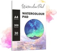 A4 300gsm Paint Paint Block - 30 Sheets Watercolor Paper, Watercolor Paper Ideal For Watercolors, Watercolor Paper Pad Perfect For Beginners, Students And Artists.