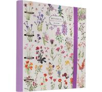 A4 4 Ring Binder-Botanical Wild Flowers,Rigid 4 Ring Binder,Format 27 X 32 Cm,School Supplies,Organizers,Office Supplies