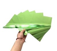 A4 50 feuilles de papier kraft for plastifieuse à chaud en aluminium anodisé doré, facile utiliser, peut être utilisé sur du minc(Light Green)