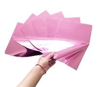 A4 50 feuilles de papier kraft for plastifieuse à chaud en aluminium anodisé doré, facile utiliser, peut être utilisé sur du minc(Pink)