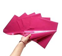 A4 50 feuilles de papier kraft for plastifieuse à chaud en aluminium anodisé doré, facile utiliser, peut être utilisé sur du minc(Rose red)