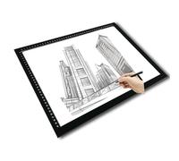A4,A3,A2,A1,A0,Tablette Lumineuse,Planche à Dessin,Lampe Led de Protection Des Yeux, Luminosité réglable en continu,Utilisée Pour le Dessin, l'Esquisse,l'Animation,la Broderie de Diamants (A4)