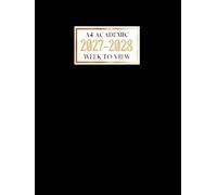 A4 Academic Diary 2027-2028 Week To View: Mid Year Planner | Perfect For Planning, Scheduling, Appointments, Reminders | To-Do List and Notes ... Black Cover Design