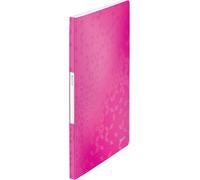 A4 Binding Document,20 Pockets,40 Pages,Transparent Pockets,Metallic Pink,Wow,46310023