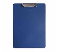 A4 Clipboard Thickened Sturdy Durable Desktop Document Holder Writing Board for School Office Plastic Material Lightweight (Blue)