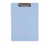 A4 Clipboard Thickened Sturdy Durable Desktop Document Holder Writing Board for School Office Plastic Material Lightweight (Light Blue)