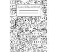 A4 composition notebook: Narrow ruled, blank lined back to school journal