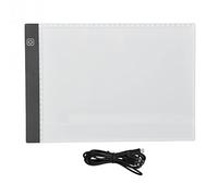 A4 Copier Copie LED Drawing Pad Touch Control Guide lumineux 3 niveaux Semballage USB Powered Ultra mince conception de 3,5 mm pour les étudiants artistes esquissant la rédaction