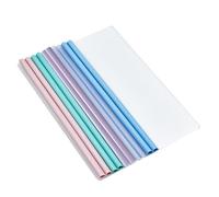 A4 Couverture de Rapports, Chemise de Couvertures de Rapports avec Barre Coulissante, Plastique Chemise de Couvertures de Rapports, Couvertures de Rapport Claires, Dossier Coulissante Plastique,10 PCS