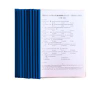 A4 Couverture De Rapports Claires, 10 Feuilles A4 Dossier Coulissante, Plastique Chemise De Couvertures De Rapports, Plastique Dossier De Fichiers Avec Reliure Barre Coulissante, Pour Documents, Bleu