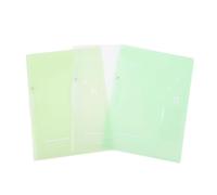 A4 Couvre-report en plastique avec clip, 3 packs Présentation du dossier de curriculum vitae et dossier de fichier transparent avec couverture transparente claire pour les