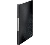 A4 Document Folder,40 Pockets,Capacity 80 Sheets,Transparent Pockets,Black,Wow