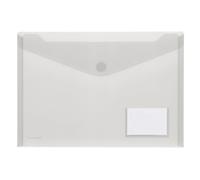 A4 Document Wallet with Velcro Fastener and Bag A4 Landscape - Transparent