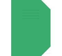 A4 Exercise Book Half Plain Half Ruled 15mm: Top Plain And Bottom Lined Notebook For School / Study 100 Pages Green Cover