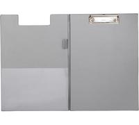 A4 Folder With Film CoatingCardboard Clipboard Covered With A Foil To ClosePocket Inside The Cover For SheetsPractical To HangSilver