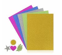 A4 Glitter Card Sparkle Cardstock Papiers Scrapbook Décoration Carte Compatible Carte Brillante Vacances Papier à Paillettes Idéal pour Les Projets Arts DIY Faire 29,7x21cm Diverses Couleurs Artisanat