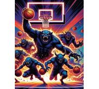 A4 Graph Paper Notebook - Basketball and monsters Edition - Grid Journal for Math, School, Engineering & Notes: Large A4 Grid Notebook with Square ... Drawing, Planning & Technical Work
