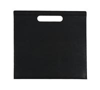 A4 Heavy PU Leather Document Bag, Office Organizer, Tablet, Folder(Black)