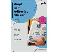 A4 Inkjet Gloss Vinyl Self Adhesive Sticker Paper X20 Sheets