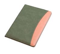 A4 Leather File Folder Business Multi-Functional Manager Clip Sales Contract Quantity House(Green/No calculator)