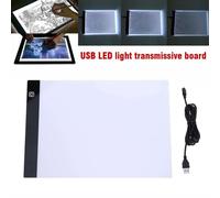 A4 Lumière Led Pochoir Panneau Boîte Lumineuse Traçage Planche À Dessin Pad Peinture Tableau D'écriture 335*235*3.5mm