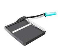 A4 Massicot Coupe Papier Manuel avec Protection de Sécurité et Verrouillage de lame, Cisaille Guillotine pour Papier Photos Carton, Professionnel Coupe Papier Cutter Capacité 16 Feuilles, Gris