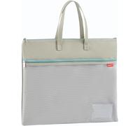 A4 Mesh Pouches With Waterproof Zipper For Office Supplies And Travel (Green)