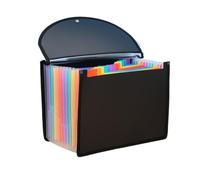 A4 multicouche dossier PP compartiment trois côtés joint corde orgue sac bureau fichier sac pour les fichiers(2)