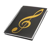 A4 Note Music Folder, PP Paper Binder, 40 Pages of Music Storage, Suitable for Music Beginners and Choir Performances.