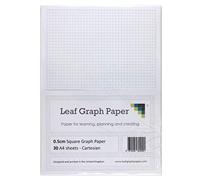 A4 papier millimétré Lot - 0.5 cm 5 mm Carré Cartésien - 30 feuilles mobiles Feuilles