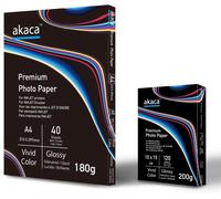 A4 Premium Glossy Photo Paper for All Inkjet Printers (180 g/m²,210 x 297 mm) (180 g A440 Sheets + 200 g 10 x 15120 Sheets)