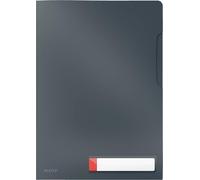 A4 Privacy Folder,Capacity 40 Sheets,Pack Of Three,Cosy,Grey,47080089