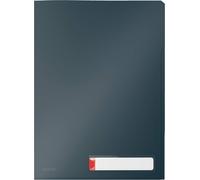 A4 Privacy Folder With Compartments,Plastic,Capacity 40 Sheets,Pack Of Three,Cosy,Grey,47160089