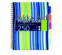 A4 PUKKA PAD PROJECT BOOK 250 PAGES ASSORTED COLOURS