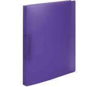 A4 Purple Translucent Plastic Binders Thin 2 Ring Binder 25mm Wide With Cover For Kids Boys Girls (Pack Of 3)