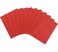 A4 Recycled Cardboard Folders Ready Made Commercial & Administrative Binding-Blauer Engel Red (Pack Of 10)