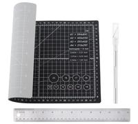 A4 Self Healing Cutting Mat & Carving CraftKnife with 10 Extra Blades for DIY Art Work Cutting