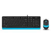 A4 Tech F1010 Q USB Turc FN-Multimedia Clavier + Optique 1600 DPI Noir/Bleu Souris Set
